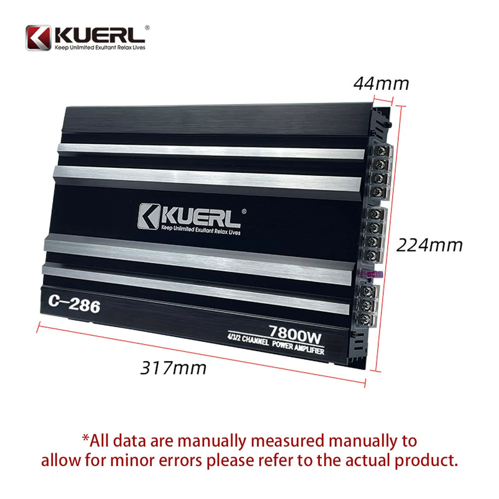 Class A/B Digital Stereo 4 Channel Bridgeable Car Power Amplifier Universal Sound Car Amplifier HiFi Car Subwoofer Audio Player