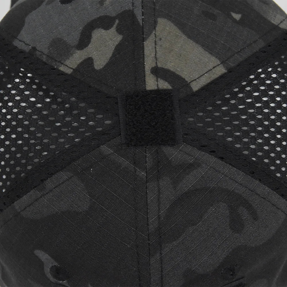 Men Women Skull Print Snapback Cap Outdoors Tactical Camouflage Mesh Baseball Caps Male Summer Sport Hiking Trucker Sunshade Hat
