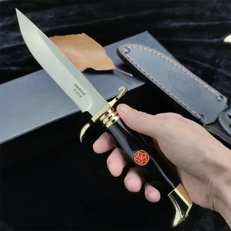 Russian Fixed Blade Knife NKVD Ussr Finka Self defense EDC Rusume Knife Camping Hunting Knives Survival Tactical Military Tools