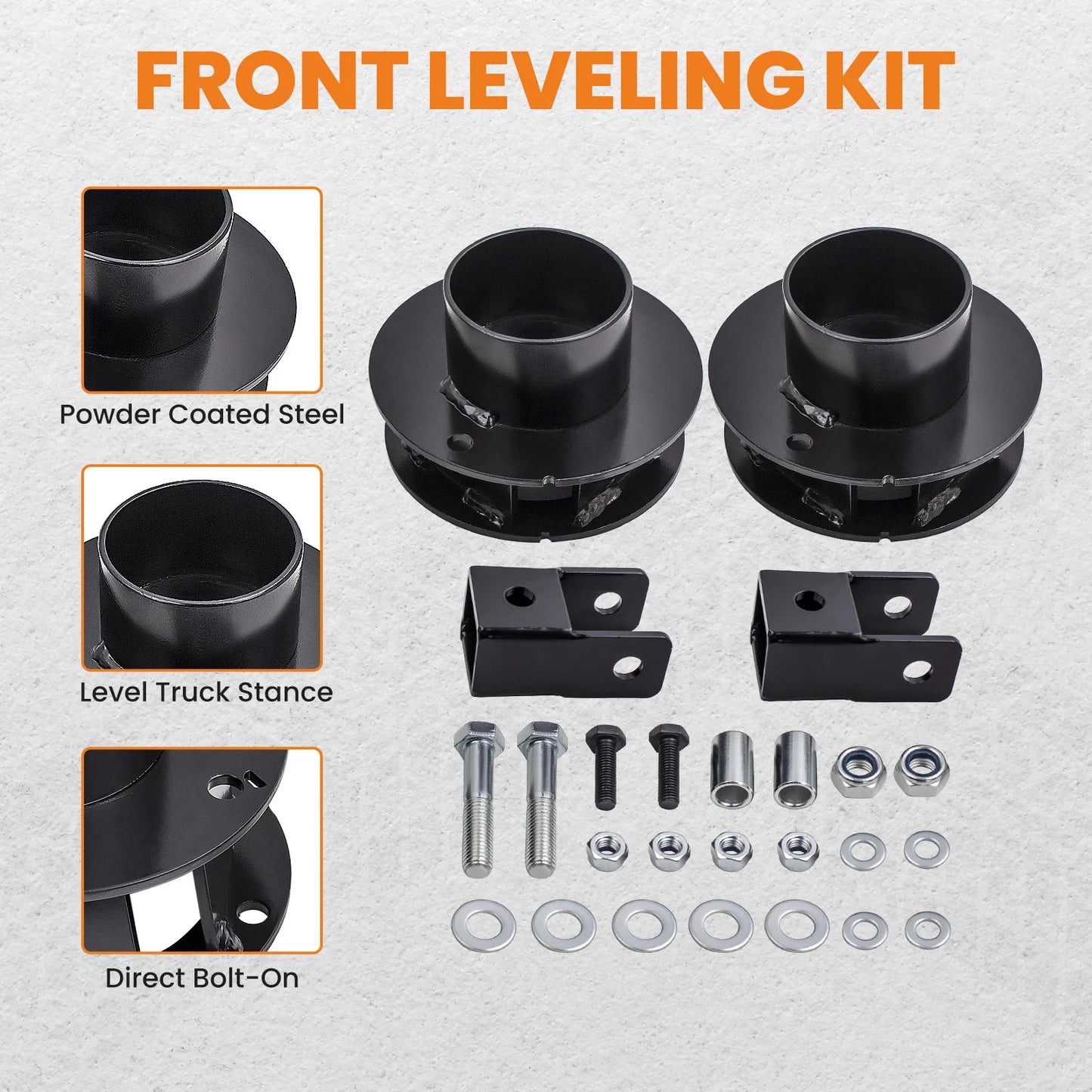 2.5 Inch Front Lift Kit For Dodge Ram 2500 2014-2022 Shock Extension Brackets