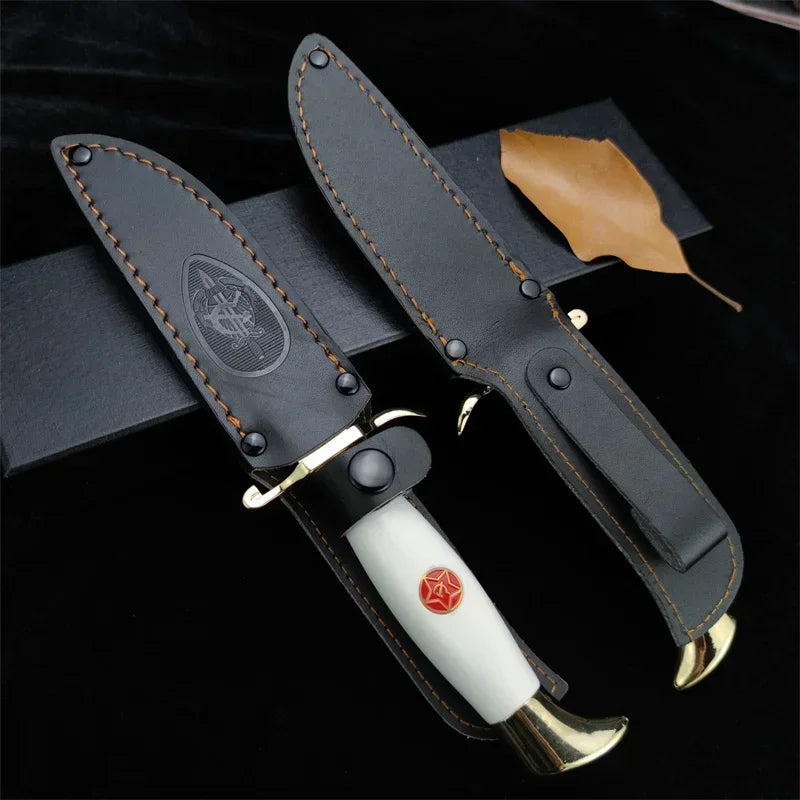 Russian Fixed Blade Knife NKVD Ussr Finka Self defense EDC Rusume Knife Camping Hunting Knives Survival Tactical Military Tools