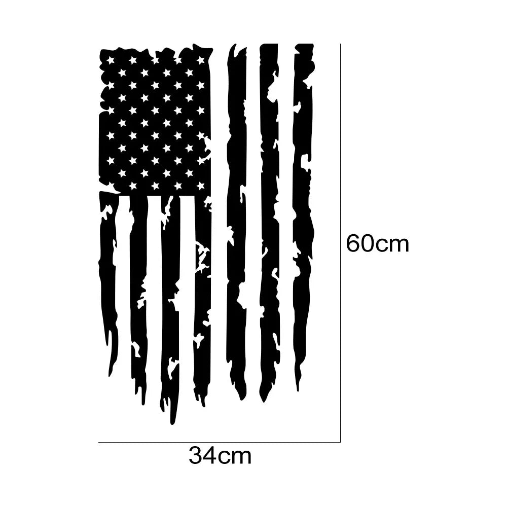 Car Sticker USA Flag For Toyota Hilux Tacoma Jeep Gladiator Isuzu Dmax Ford F150 Dodge RAM Tuning Motor Accessories Decor Decal