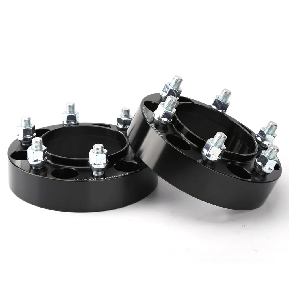 4x1.25" 6x5.5 Hub Centric Wheel Spacers 32mm Fit for 4Runner Tacoma Tundra FJ Cruiser with Open Lug Nuts