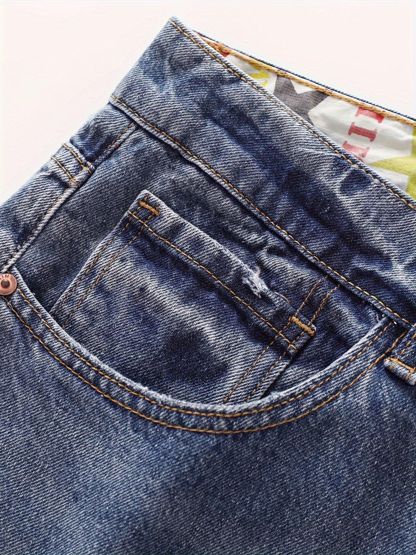 Classic Fit Mens Regular Length Non-Stretch Straight Leg Denim Jeans - Soft Washed, Machine Washable, All-Season Basics - Durable Woven Fabric, Solid Color, No Sheer