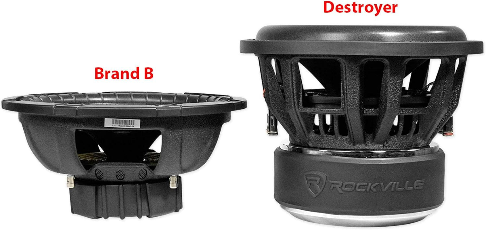 Destroyer 12D1 12" Competition Car Audio Subwoofer W/Usa Voice Coils!, Black