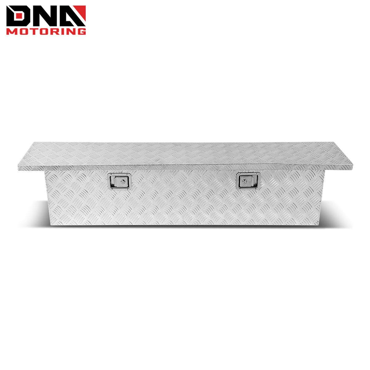 DNA Motoring Aluminum Pickup Truck Bed Trailer Key Lock Storage Tool Box