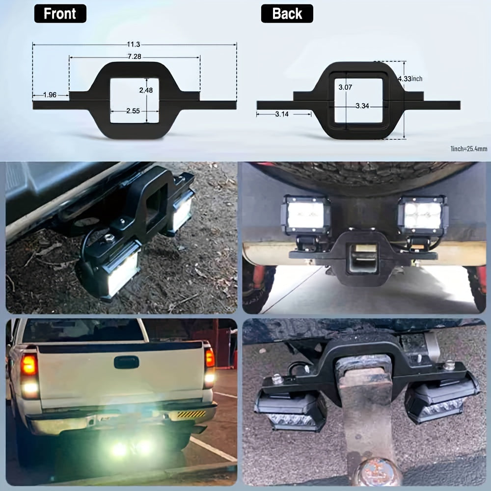 Nilight TZ-109 LED Light Bar 2PCS 18W Off Road Lights with 16AWG Wiring Harness Kit-2 Lead for Trucks Jeep UTV ATV Marine Boat