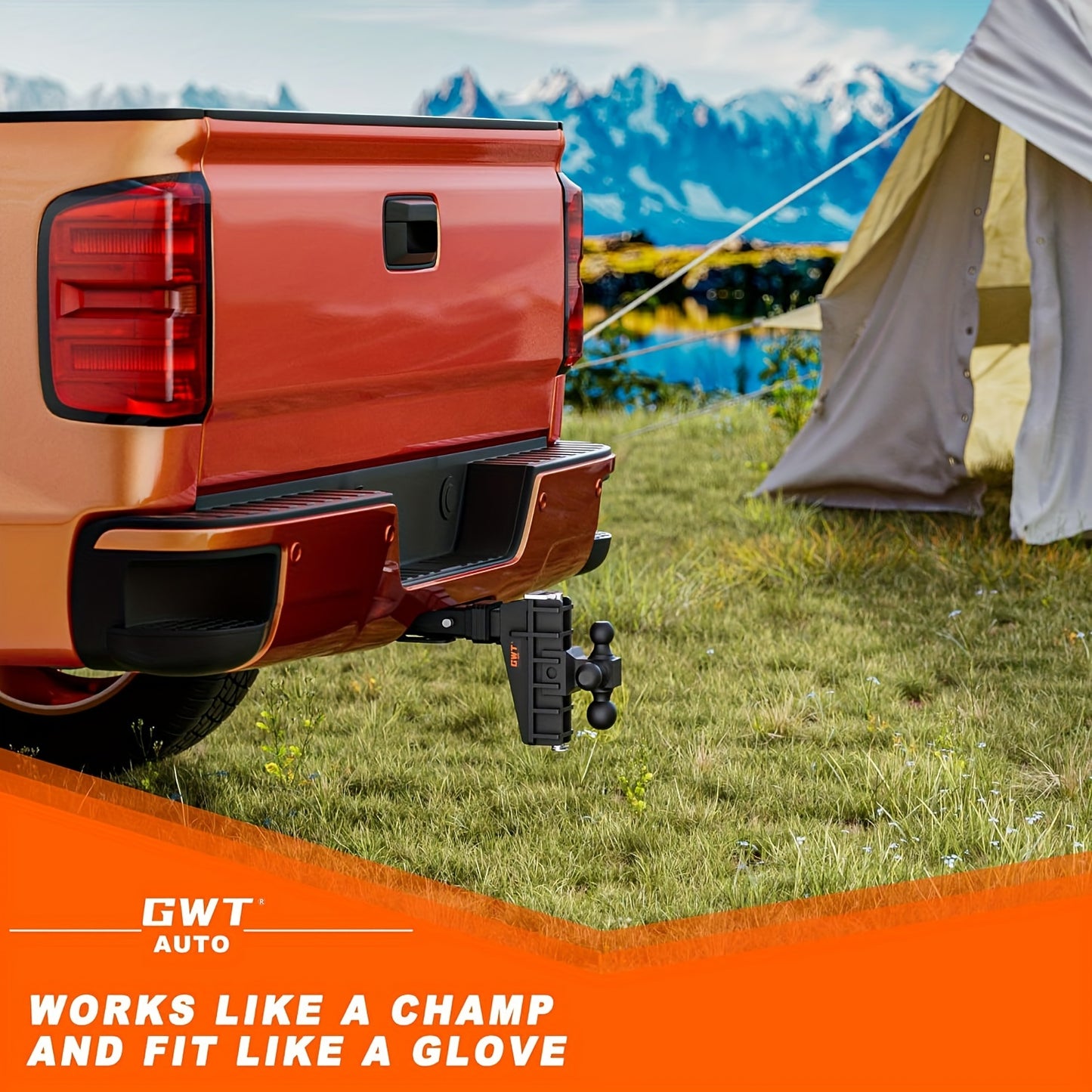 Heavy Duty 2" Trailer Hitch Receiver - 6" Drop Adjustable Tri-Ball Mount, 17000 LBS Capacity, Durable Iron Construction, Smoother Towing for RVs, Trucks & Boats, Easy Installation, Corrosion-Resistant, Sleek Black Finish