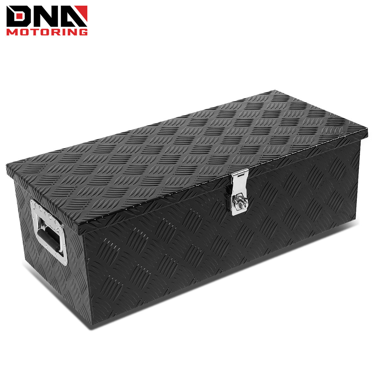DNA Motoring Aluminum Pickup Truck Bed Trailer Key Lock Storage Tool Box