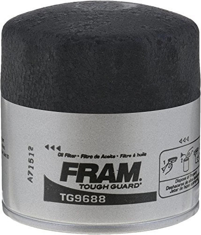 (3 Pack) Tough Guard 15,000 Mile Oil Filter, TG9688 Fits Select: 2012-2023 HYUNDAI ELANTRA, 1990-2019 HYUNDAI SONATA