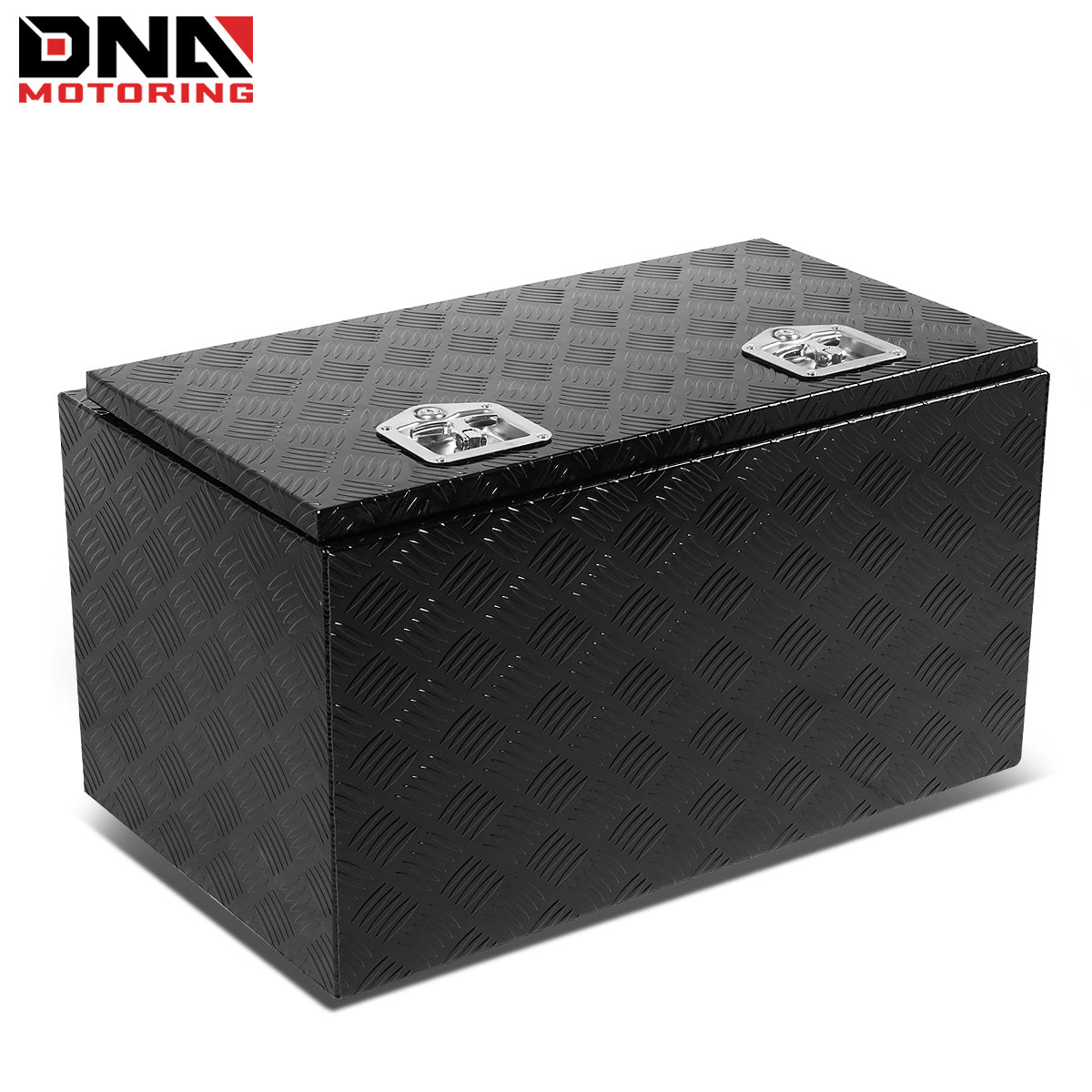 DNA Motoring Aluminum Pickup Truck Bed Trailer Key Lock Storage Tool Box