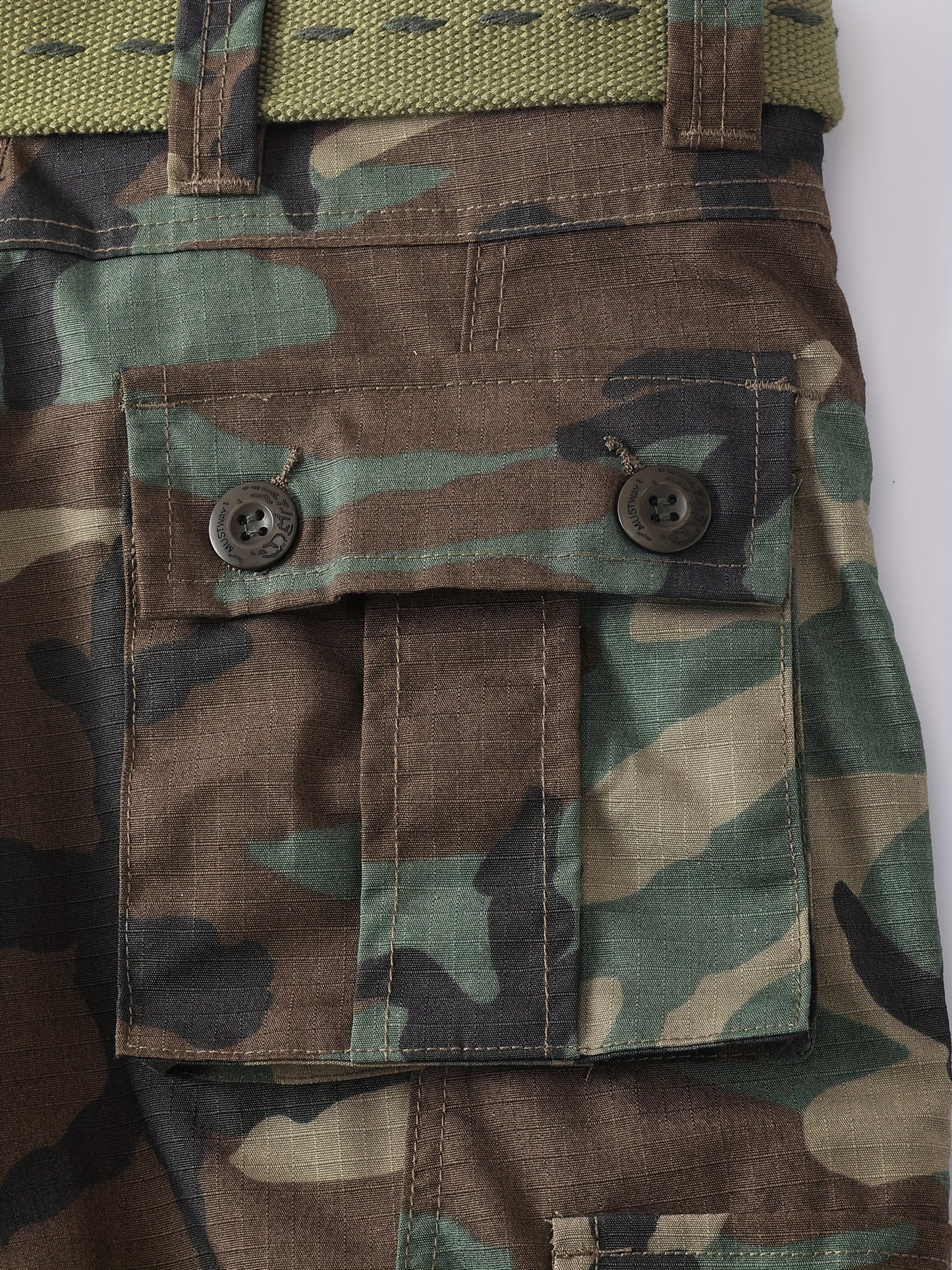 Mens Cargo Work Pants - Stylish Camo Cargo Pants with Rugged Ripstop Fabric - Lightweight, Durable & Comfortable for Outdoor Adventures, Everyday Wear & Work - Spacious Multi-Pocket Design, No Belt Needed