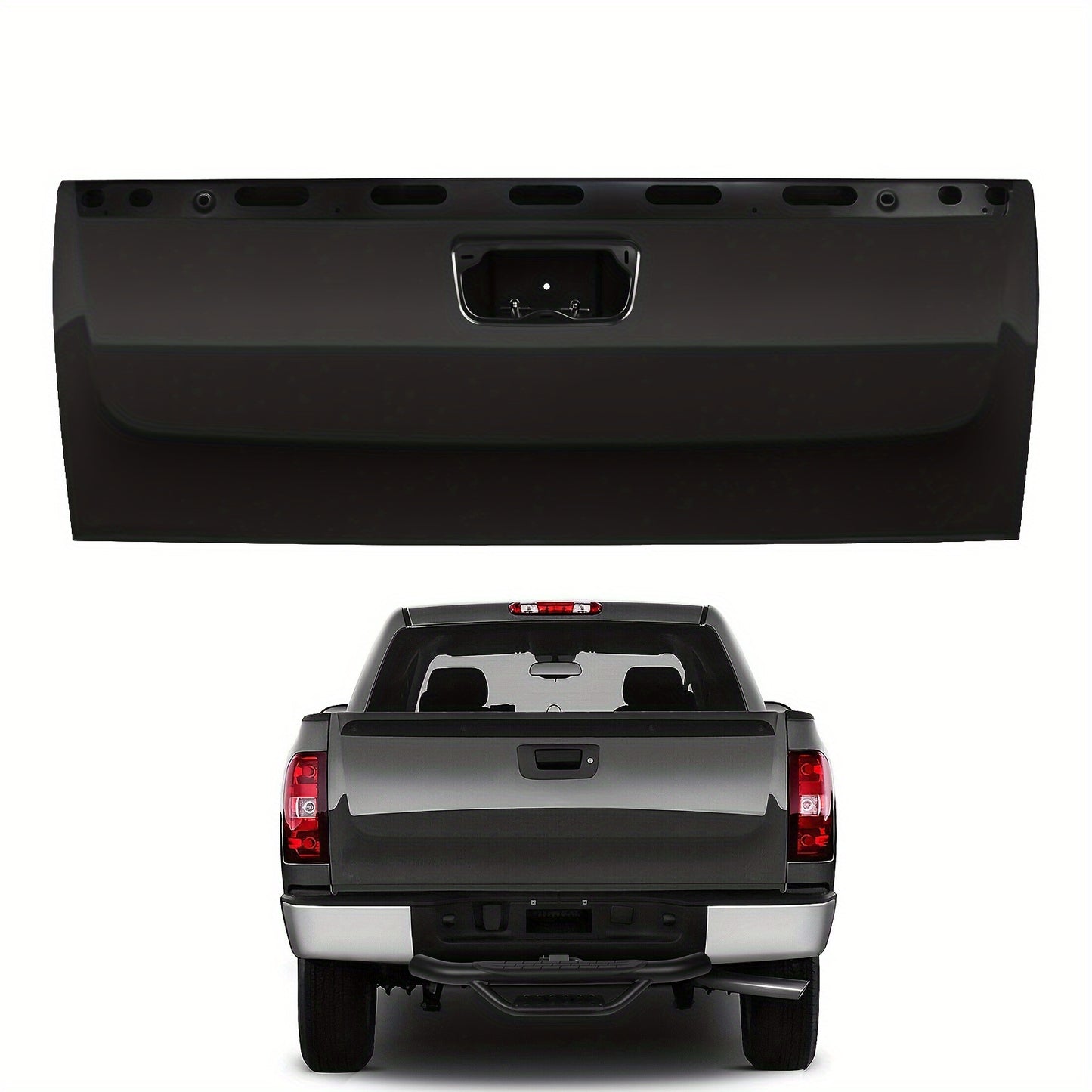 For Chevrolet For Silverado 1500 Tailgate With 2008-2013, For GMC For Sierra 1500 Tailgate With 2009-2013, W/Locking Tailgate And Tailgate Assist, Truck Tailgate Replacement 20885079 GM1900125