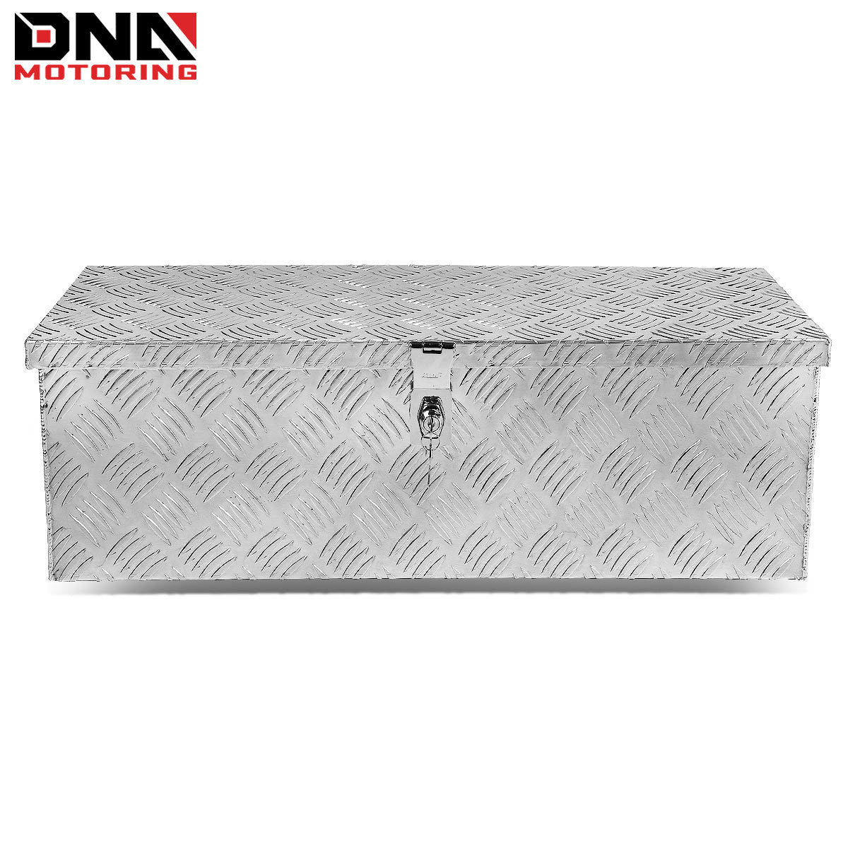 DNA Motoring Aluminum Pickup Truck Bed Trailer Key Lock Storage Tool Box