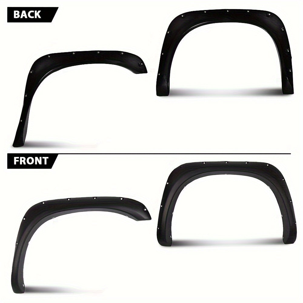 Fender Flares for Dodge Ram 2002-2008 1500 and 2003-2009 Ram 2500 3500 - Textured Black, Durable, Not Compatible with 2006-2009 8ft Long Bed Models and Dually Models