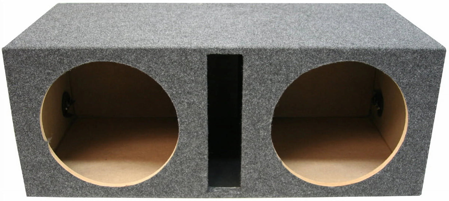 43C104 10" Comp 150W Car Subwoofer with Vented Enclosure, 24" X 18" X 12", MDF
