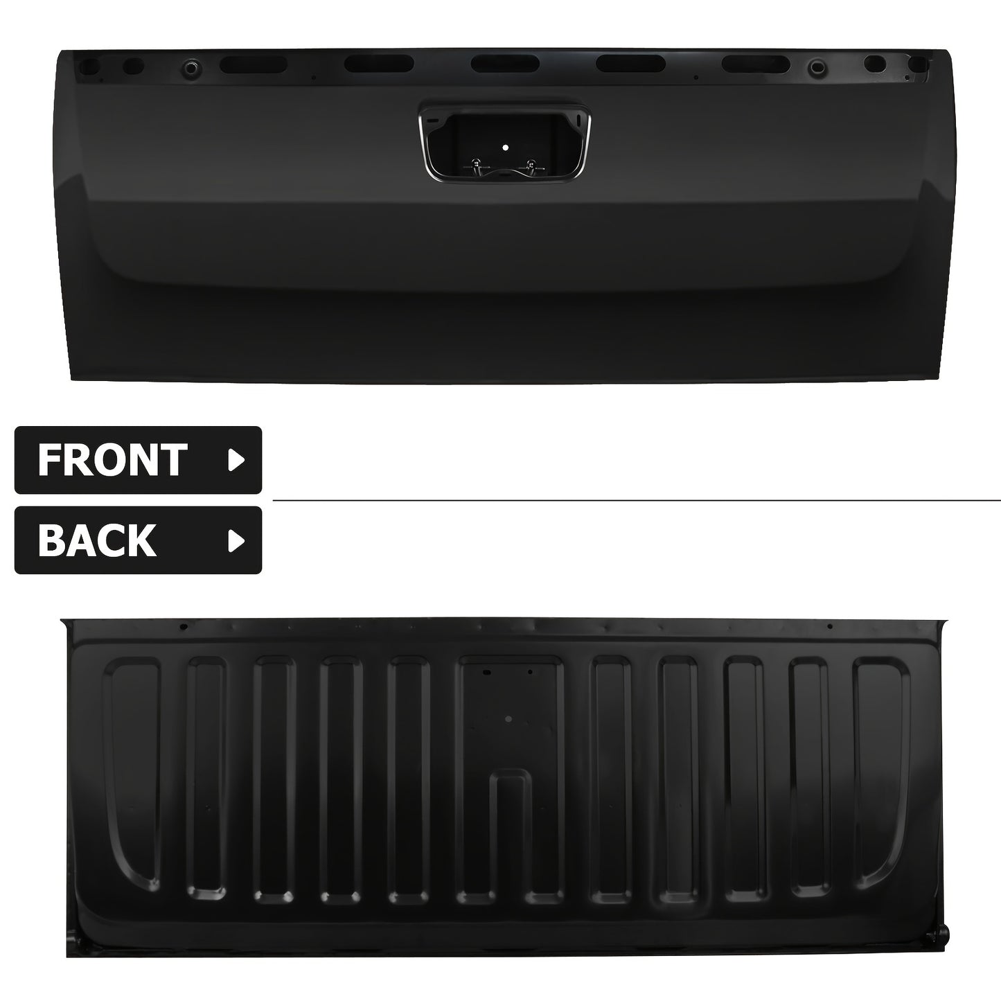 For Chevrolet For Silverado 1500 Tailgate With 2008-2013, For GMC For Sierra 1500 Tailgate With 2009-2013, W/Locking Tailgate And Tailgate Assist, Truck Tailgate Replacement 20885079 GM1900125