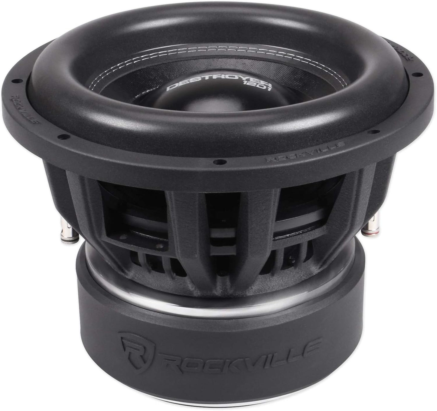 Destroyer 12D1 12" Competition Car Audio Subwoofer W/Usa Voice Coils!, Black