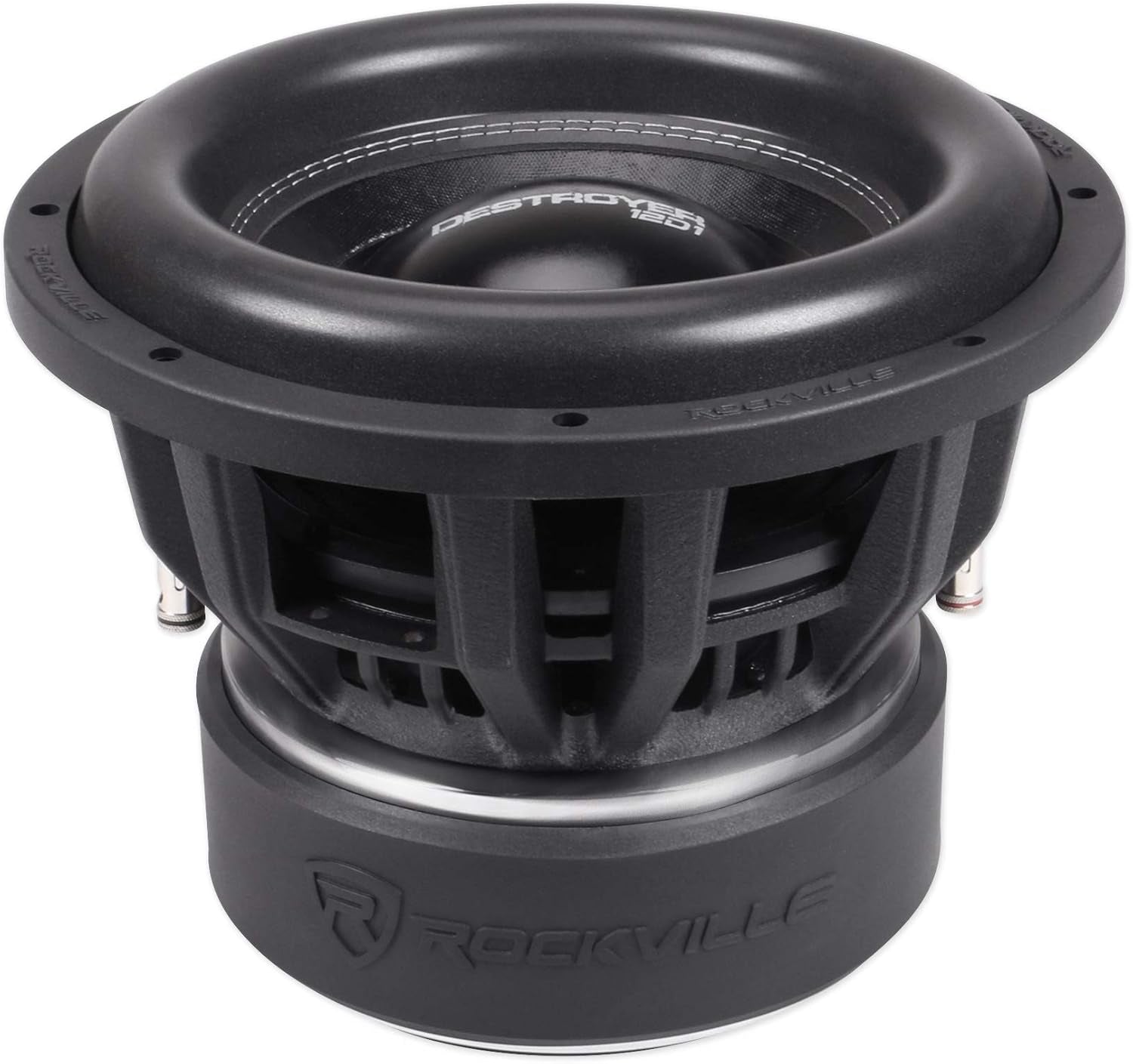 Destroyer 12D1 12" Competition Car Audio Subwoofer W/Usa Voice Coils!, Black