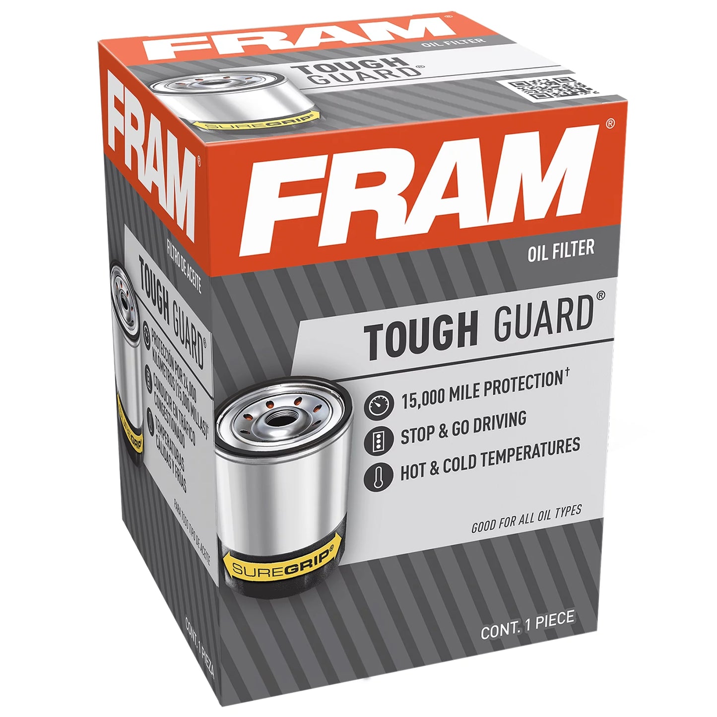 (3 Pack) Tough Guard 15,000 Mile Oil Filter, TG9688 Fits Select: 2012-2023 HYUNDAI ELANTRA, 1990-2019 HYUNDAI SONATA