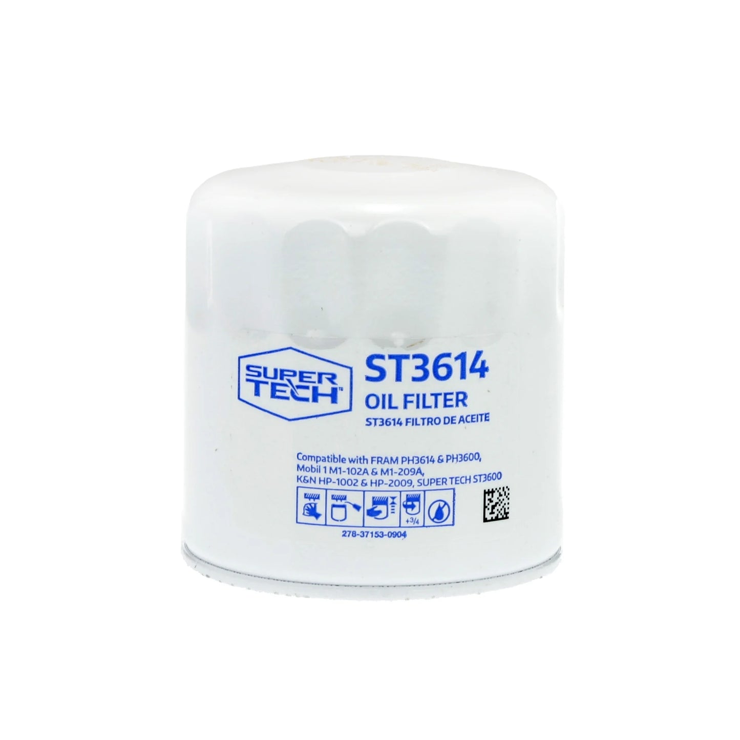 (6 Pack) ST3614, 10K Mile Spin-On Replacement Oil Filter for Select Ford Vehicles