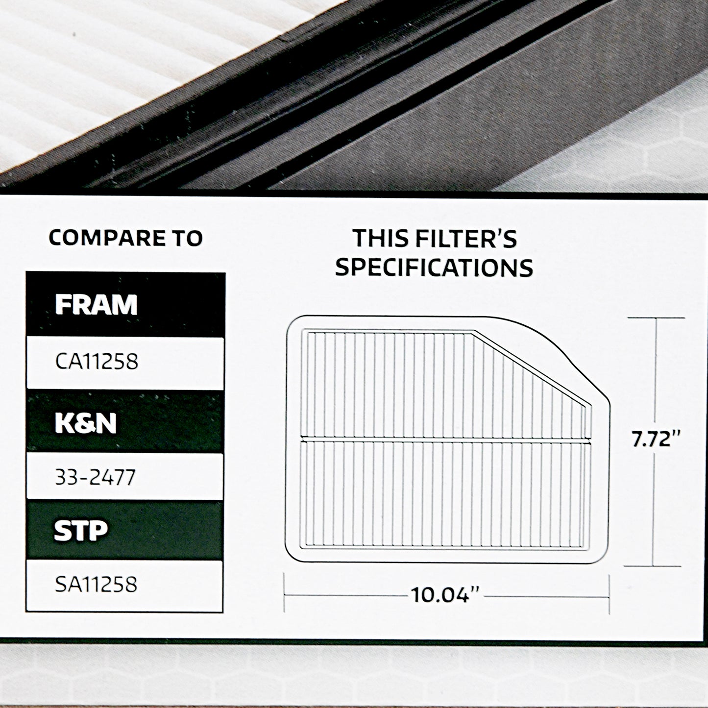 1790 Engine Air Filter, Replacement Filter for Honda Fits Select: 2012-2014 HONDA CR-V
