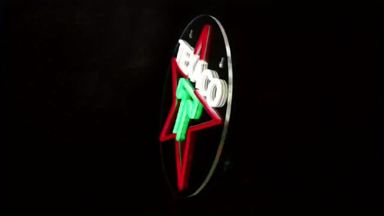Texaco Star Neon Sign for Garage Decor, USB Powered LED Light Wall Hanging with Switch, Plastic Material, Ideal for Man Cave, Bar, Lubricant Shop, Gas Station Display - 12.2" Retro Illumination Decoration