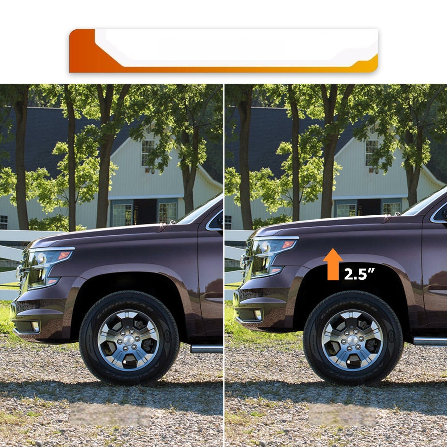 WEISEN Car Front 2.5" 3" Suspension Leveling Lift Kit for Chevy Silverado Tahoe Suburban 1500 Avalanche 2WD/ 4WD, GMC Sierra Yukon/ Yukon XL 2wd/ 4wd Accessories
