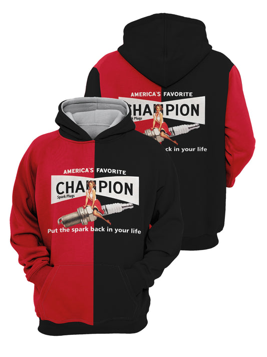 Men's Graphic Hoodie - Long Sleeve Active Sweatshirt with Kangaroo Pocket for Outdoor, Comfortable and Stylish Wear