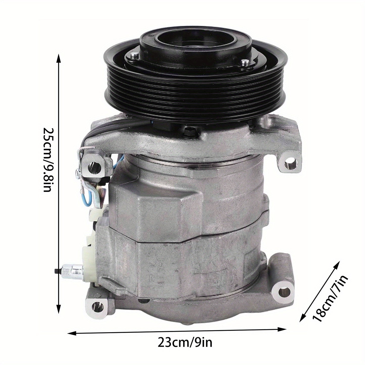 FECAMOS RYC Reman AC Compressor Replacement Part Fit for Accord 2003‑ 2007 CO28003C