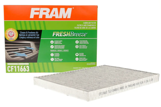 Fresh Breeze Cabin Air Filter CF11663 with Arm & Hammer Baking Soda, for Select GM Vehicles Fits Select: 2009-2017 CHEVROLET TRAVERSE, 2007-2016 GMC ACADIA