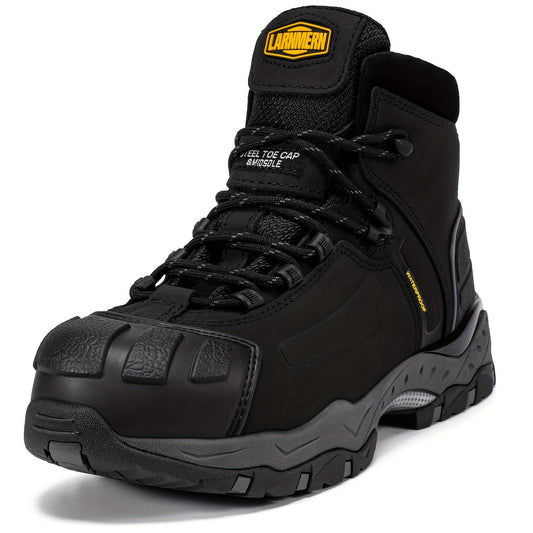 Durable Waterproof Steel Toe Boots for Women, Puncture Resistant and Anti Slip Industrial Work Shoes with Anti-Static Feature