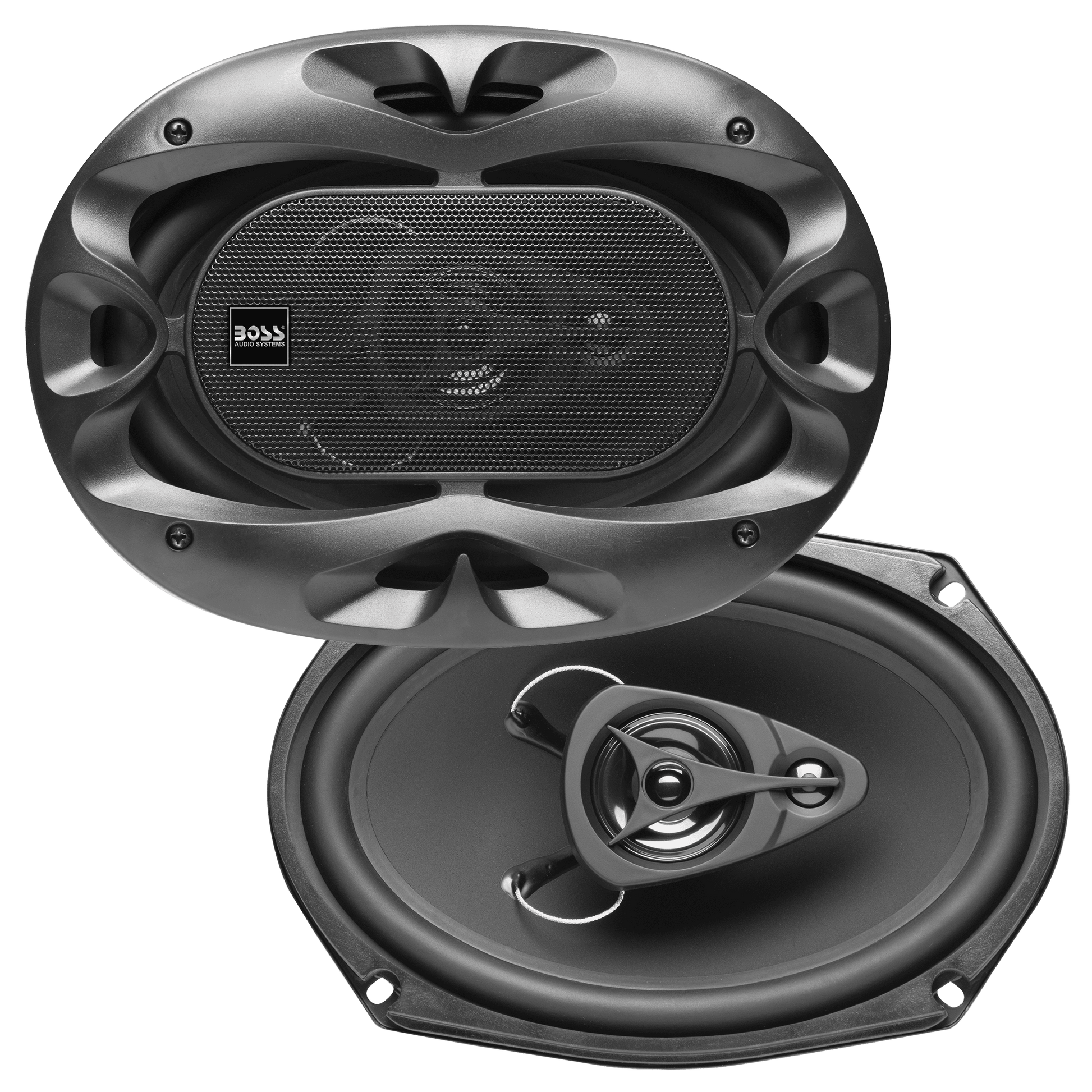 CH6930B Chaos Series 6 X 9 Inch Car Stereo Door Speakers - 400 Watts Max, 3 Way, Full Range Audio, Tweeters, Coaxial, Sold in Pairs