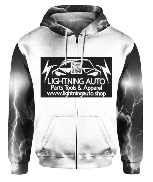 AOP Unisex Zip Hoodie - Soft Felt Standard