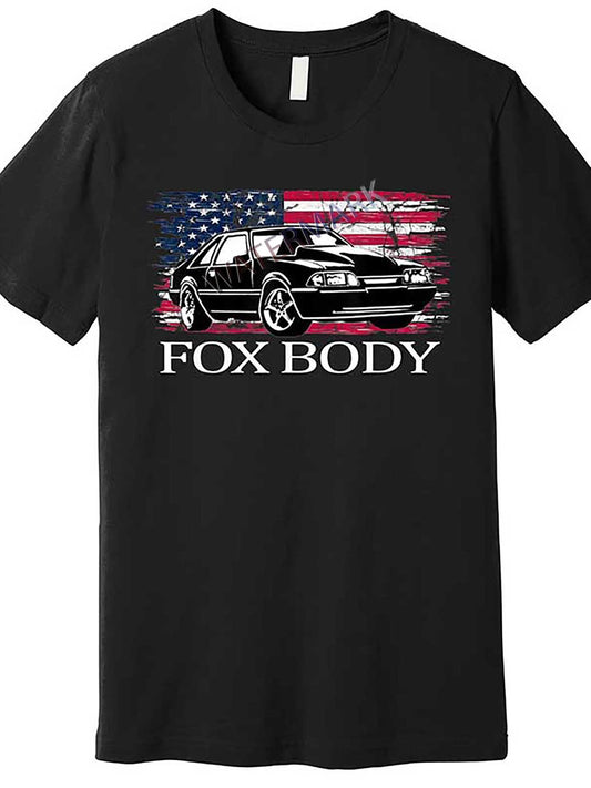 Foxbody 13.21gal American Stang Fox Body Muscle Car Premium T-Shirt 624876 funny Men's Short Sleeve Graphic T-shirt Collection black TT2