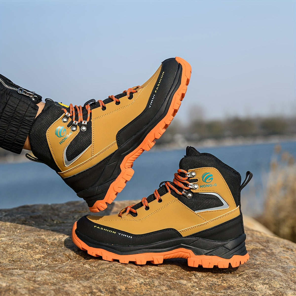 [Steel Toe Hiking Work Boots] Indestructible Steel Toe Mens Hiking Work Boots Safety Shoes Sneaker