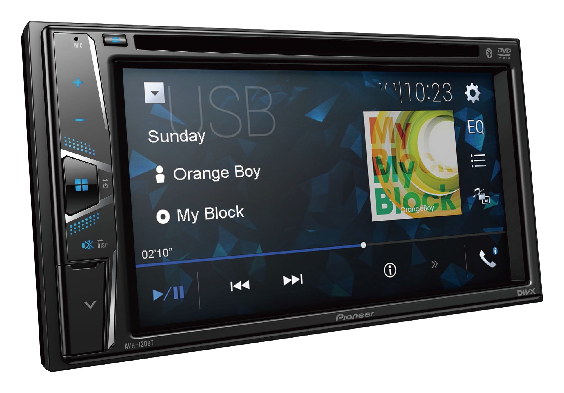 AVH-120BT Double Din 6.2" Touchscreen Bluetooth Car Stereo, Android Compatible (New)