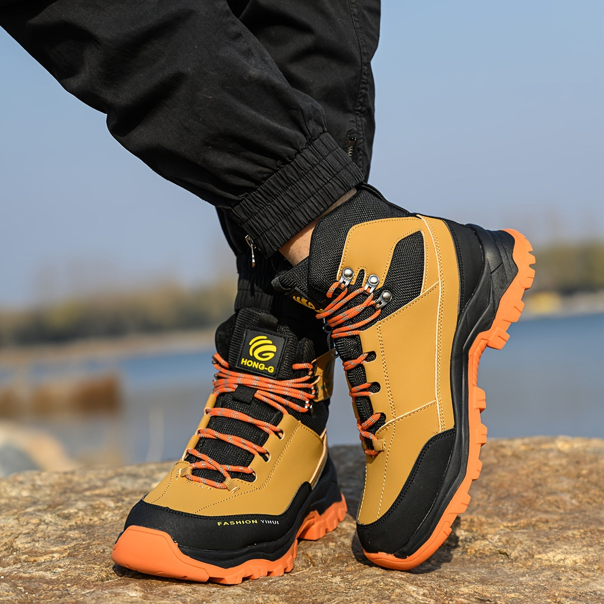 [Steel Toe Hiking Work Boots] Indestructible Steel Toe Mens Hiking Work Boots Safety Shoes Sneaker