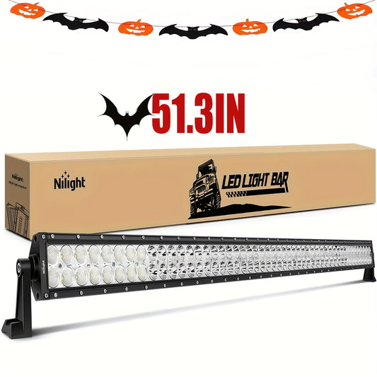 Nilight LED Light Bar 52Inch 300W Spot Flood Combo LED Driving Lamp Off Road Lights LED Work Light