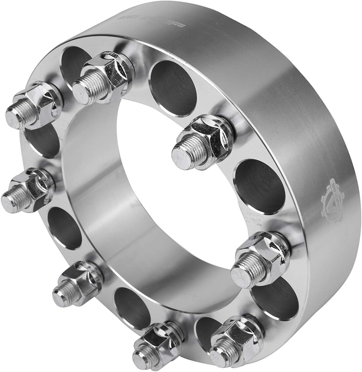 Wheel Spacer Set of 4-8X6.5 Bolt Pattern - 8X165.1Mm Lug Centric 130Mm Bore - 9/16-18 Studs 2 Inches Thick - Compatible with Dodge and Ford Trucks - 1994-2011 Ram 2500, Ram 3500, 88-98 F-250, F-350
