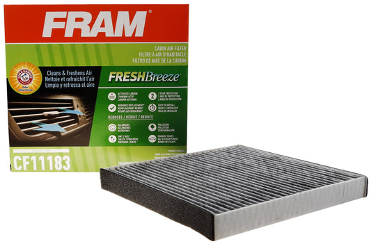 CF11183, Fresh Breeze Cabin Air Filter with Arm & Hammer Baking Soda, for Select Dodge and Jeep Vehicles Fits Select: 2011-2018,2020-2022 JEEP GRAND CHEROKEE