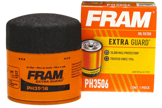 Extra Guard Oil Filter, PH3506, 10K Miles, Replacement Oil Filter Fits Select Vehicles