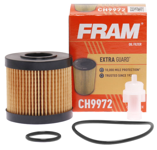 Extra Guard Oil Filter, CH9972, 10K Miles, Replacement Oil Filter Fits Select Vehicles