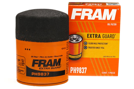 Extra Guard Oil Filter, PH9837, 10K Miles, Replacement Oil Filter Fits Select Vehicles
