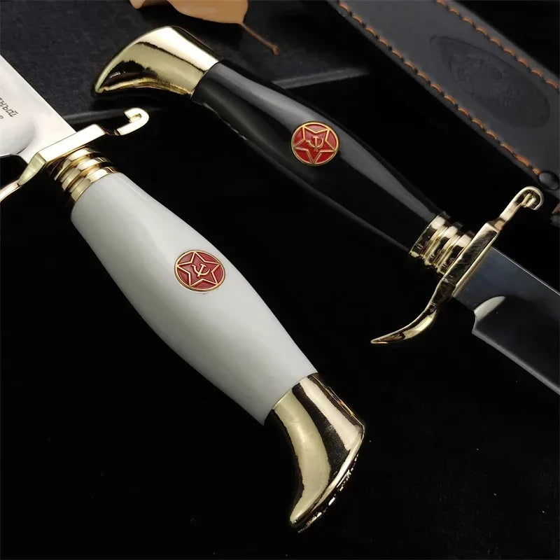 Russian Fixed Blade Knife NKVD Ussr Finka Self defense EDC Rusume Knife Camping Hunting Knives Survival Tactical Military Tools