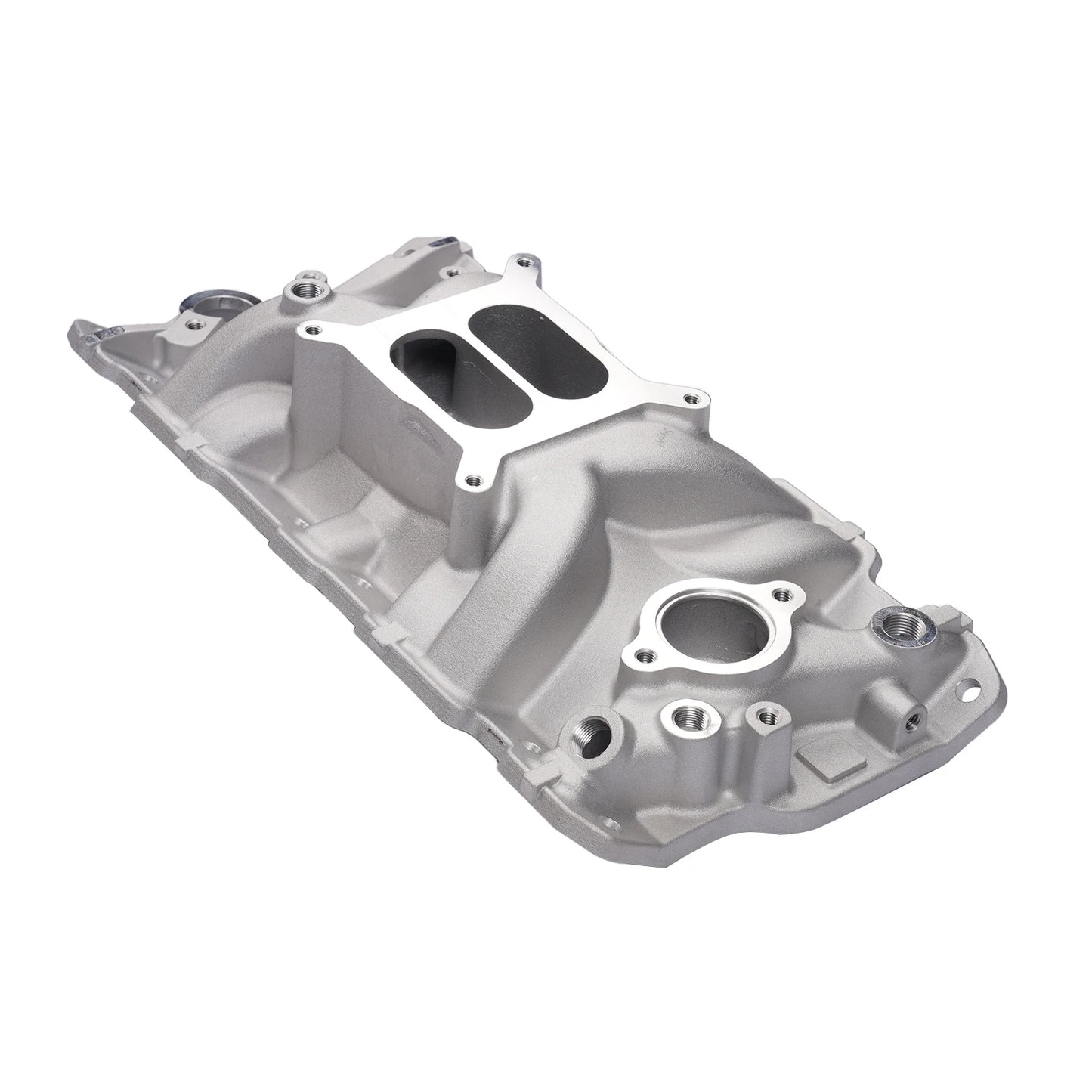 AP02 Dual Plane Front Intake Manifold Fits for Small Block Chevy SBC 262-400 1955-1986 2701