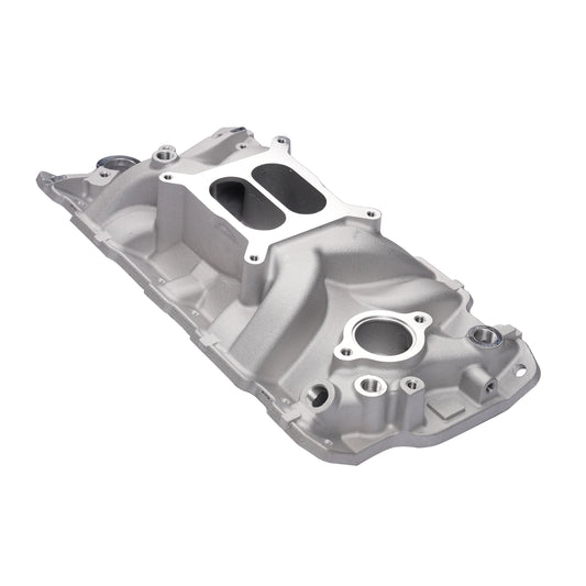 AP02 Dual Plane Front Intake Manifold Fits for Small Block Chevy SBC 262-400 1955-1986 2701