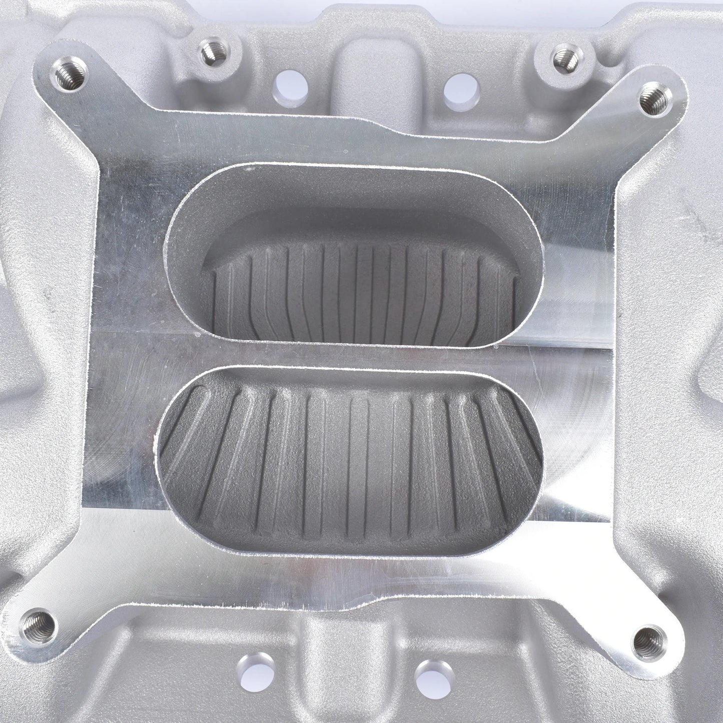 AP02 Dual Plane Front Intake Manifold Fits for Small Block Chevy SBC 262-400 1955-1986 2701