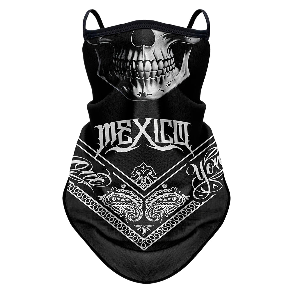 Retro Moto Cycling Sunscreen Mask Motorcycle Headscarf Summer Anti-UV Outdoor Neck Head Cover Riding Face Shield Sport Headwrap