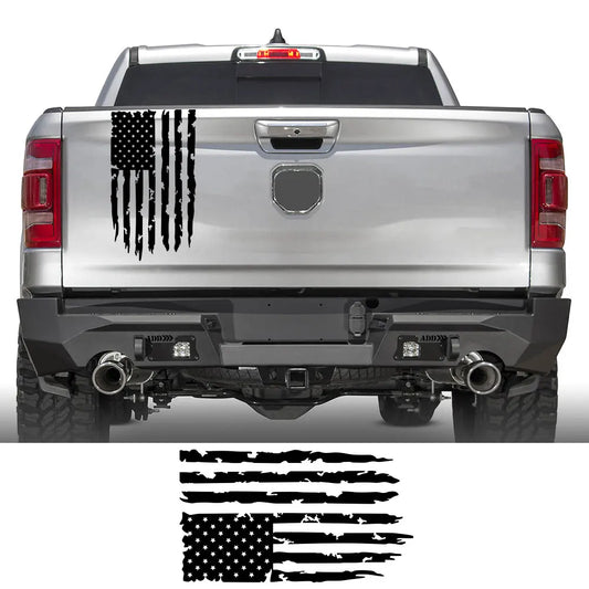 Car Sticker USA Flag For Toyota Hilux Tacoma Jeep Gladiator Isuzu Dmax Ford F150 Dodge RAM Tuning Motor Accessories Decor Decal